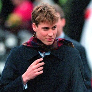 Le prince William à la messe de Noël, à Sandringham, en 1998.