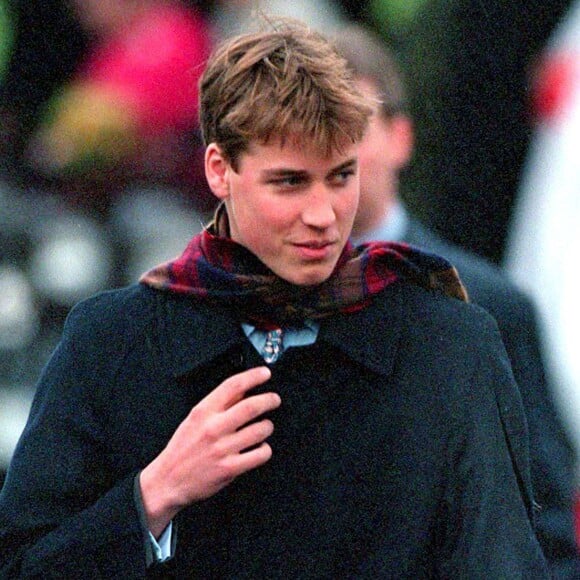 Le prince William à la messe de Noël, à Sandringham, en 1998.