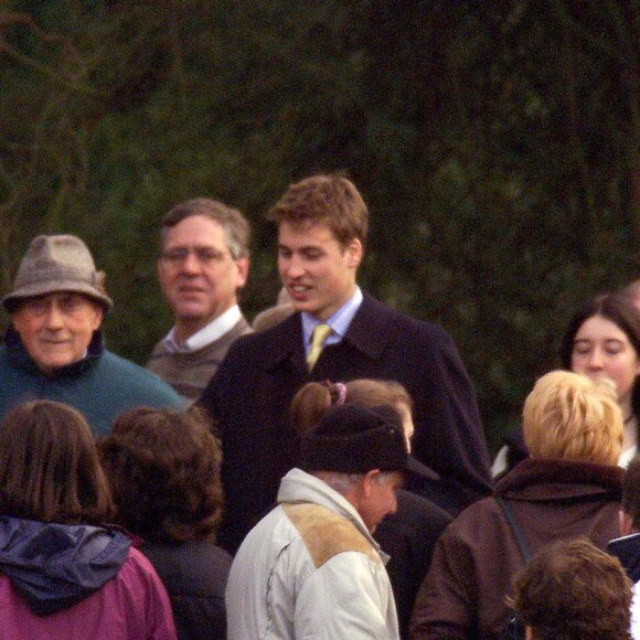 Le prince William à Sandringham pour la messe de Noël, en 1999.