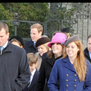 La famille royale à la messe de Noël de Sandringham en 2009.
