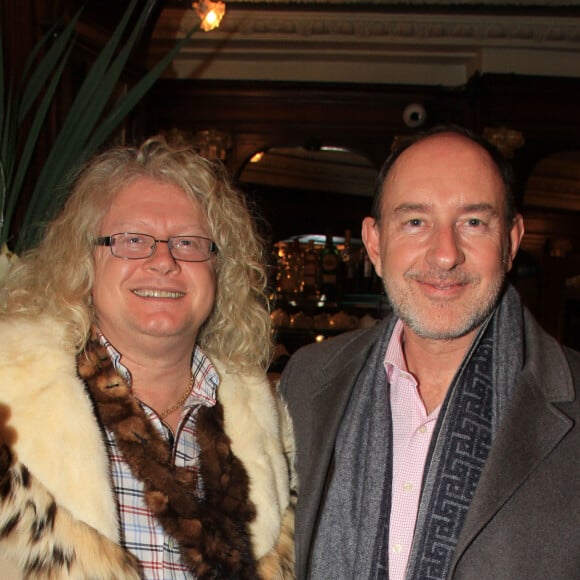 Exclusif - Pierre-Jean Chalençon dîne avec Pierre de Gaulle (petit-fils du général) au restaurant Gallopin à Paris le 12 décembre 2019. © Philippe Baldini/Bestimage12/12/2019 -