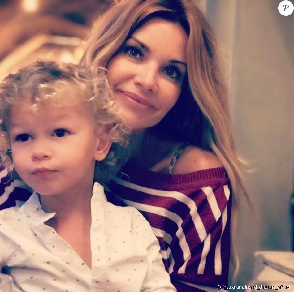 Ingrid Chauvin pose avec son fils Tom, sur Instagram, en ...