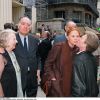 Bernard Lavalette et sa femme en 1999 aux obsèques de Jean-Pierre Darras, à Paris.