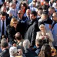 Christian Estrosi, le maire de Nice, et sa femme Laura Tenoudji Estrosi durant l'inauguration de la ligne 2 du tramway sur le quai Napoléon 1er, à Nice le 14 décembre 2019. © Bruno Bebert / Bestimage