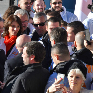 Laura Tenoudji Estrosi durant l'inauguration de la ligne 2 du tramway sur le quai Napoléon 1er, à Nice le 14 décembre 2019. © Bruno Bebert / Bestimage