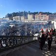 L'inauguration de la ligne 2 du tramway sur le quai Napoléon 1er, à Nice le 14 décembre 2019. © Bruno Bebert / Bestimage