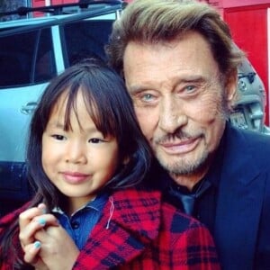 Jade Hallyday partage des photos de son enfance sur Instagram, le jour de l'anniversaire de son père Johnny Hallyday. Ici, sa petite soeur Joy. Images publiées le 15 juin 2019.