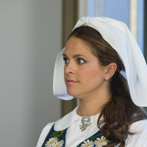 La princesse Madeleine de Suède enceinte - La famille royale de Suède a participé aux festivités de la Fête nationale au parc de Skansen à Stockholm, le 6 juin 2015.