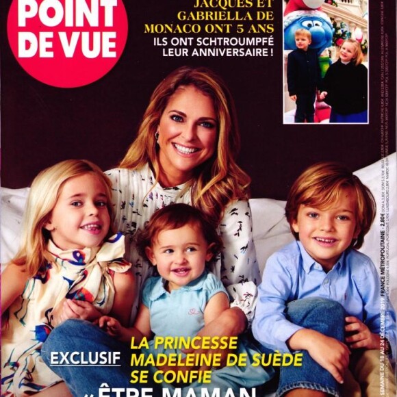 Madeleine de Suède dans le magazine "Point de vue" du le 18 décembre 2019.