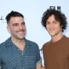 Zachary Quinto et son compagnon Miles McMillan - Avant-première des films "Never Here" et "Laps" lors du Los Angeles Film Festival à Culver City, le 18 juin 2017.