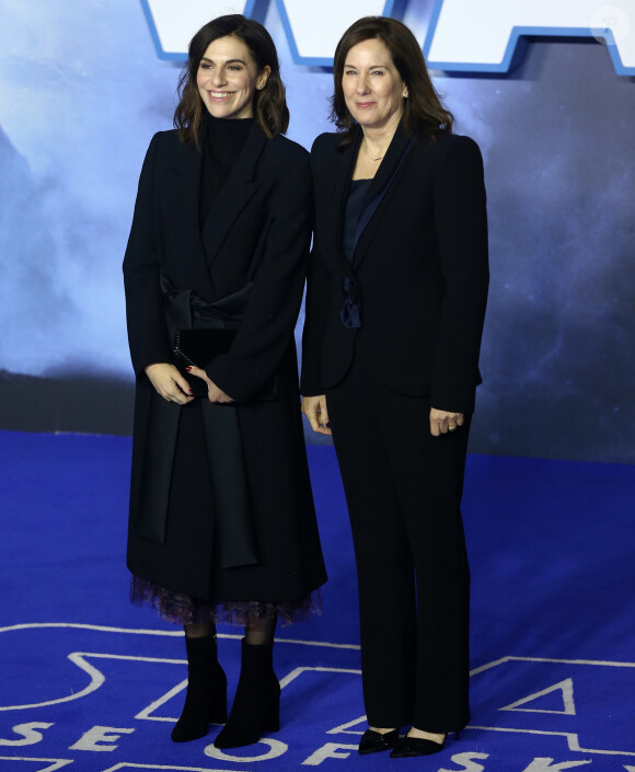 Michelle Rejwan et Kathleen Kennedy assistent à l'avant-première du film "Star Wars : L'ascension de Skywalker" à Londres, le 18 décembre 2019.