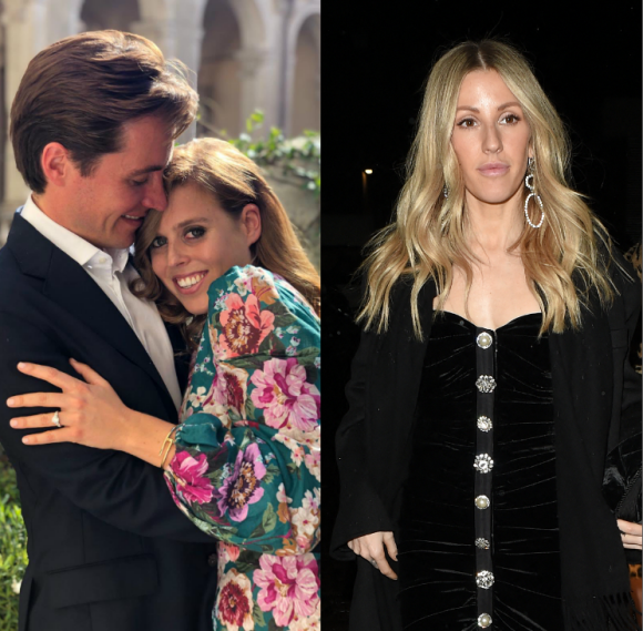 Ellie Goulding à la soirée célébrant les fiançailles de la princesse Beatrice d'York avec l'Italien Edoardo Mapelli Mozzi à Londres, le 18 décembre 2019.