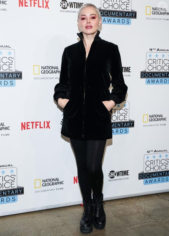 Rose McGowan aux Critics Choice Documentary Awards, le 10 novembre 2019.