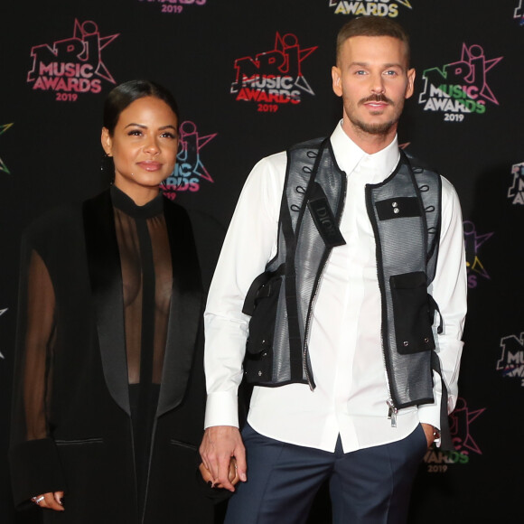 Christina Milian enceinte et son compagnon Matt Pokora (M. Pokora) - 21ème édition des NRJ Music Awards au Palais des festivals à Cannes le 9 novembre 2019. © Dominique Jacovides/Bestimage