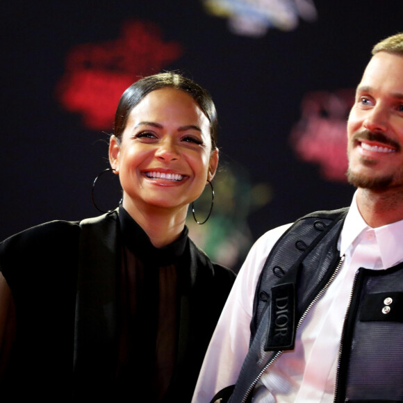 Christina Milian enceinte et son compagnon Matt Pokora (M. Pokora) - 21ème édition des NRJ Music Awards au Palais des festivals à Cannes le 9 novembre 2019. © Dominique Jacovides/Bestimage