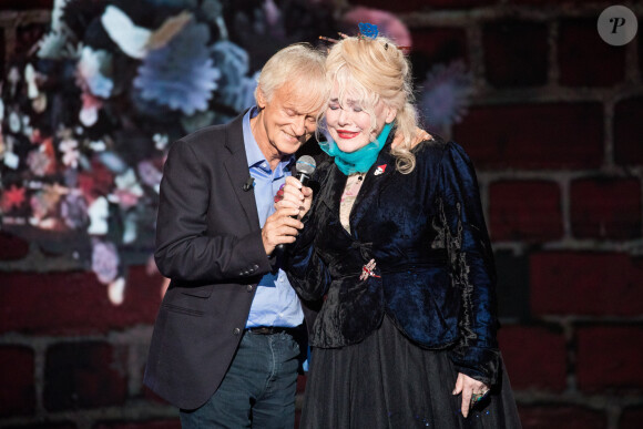 Exclusif - Florent Pagny, Iris Mittenaere et le chanteur Dave - Backstage de l'enregistrement de l'émission "La boite à secrets" N°2, présentée par F.Bollaert, et qui sera diffusée le 20 décembre sur France 3 en prime time. Le 8 octobre 2019 © Tiziano Da Silva / Bestimage