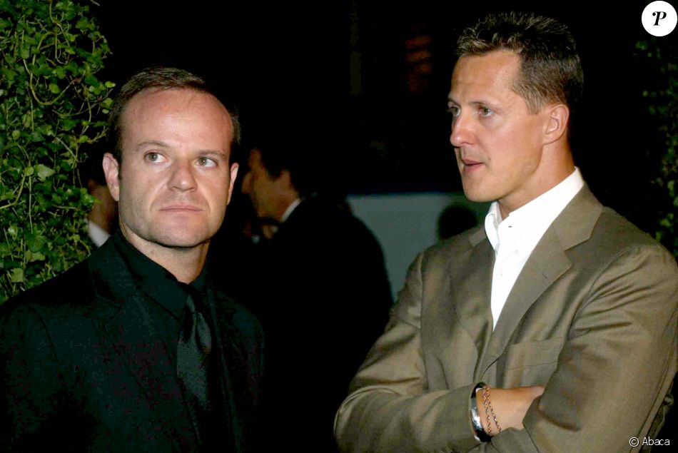 Rubens Barrichello et Michael Schumacher à Turin, le 6 septembre 2005