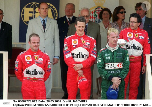 Rubens Barrichello et Michael Schumacher le 28 mai 2001.