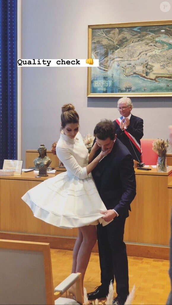 Mariage de Laury Thilleman et Juan Arbelaez, en Bretagne, le 21 décembre 2019.