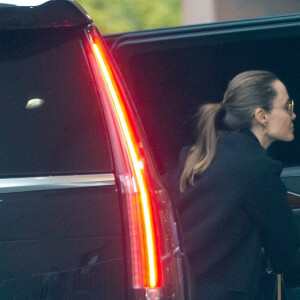 Exclusif - Angelina Jolie fait ses courses de Noël de dernière minute avec ses enfants Knox Léonet Vivienne Marcheline à Los Angeles le 23 décembre 2019.