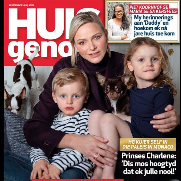 Une du magazine sud africain "Huisgenoot", parue le 26 décembre 2019.