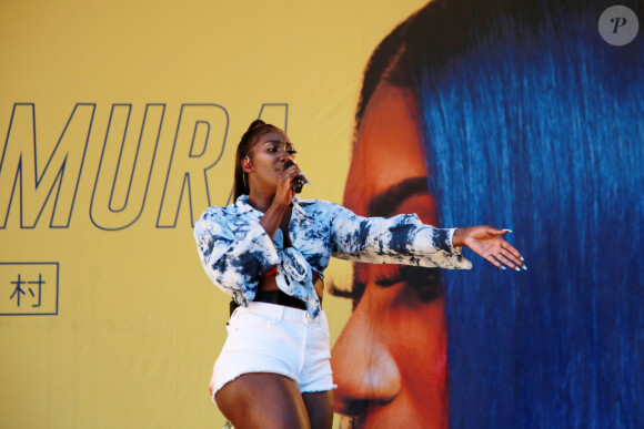 La chanteuse Aya Nakamura en concert sur le parvis de l'Hôtel de Ville de Paris, lors du Festival Fnac Live 2019. Le 3 juillet 2019 © Céline Bonnarde / Bestimage
