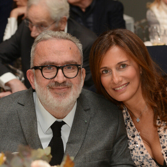 Exclusif - Dominique Farrugia et sa femme Isabelle - Gala annuel du "Casip-Cojasor" à l'Hôtel Salomon de Rothschild à Paris, le 12 novembre 2019. © Erez Lichtfeld/Bestimage