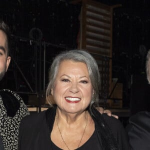 Exclusif - Kendji Girac, Ginette Reno et Paul Maillé (Père de Kendji Girac) - Surprises - Backstage de l'enregistrement de l'émission "La Chanson secrète 4", qui sera diffusée le 4 janvier 2020 sur TF1, à Paris. Le 17 décembre 2019 © Gaffiot-Perusseau / Bestimage