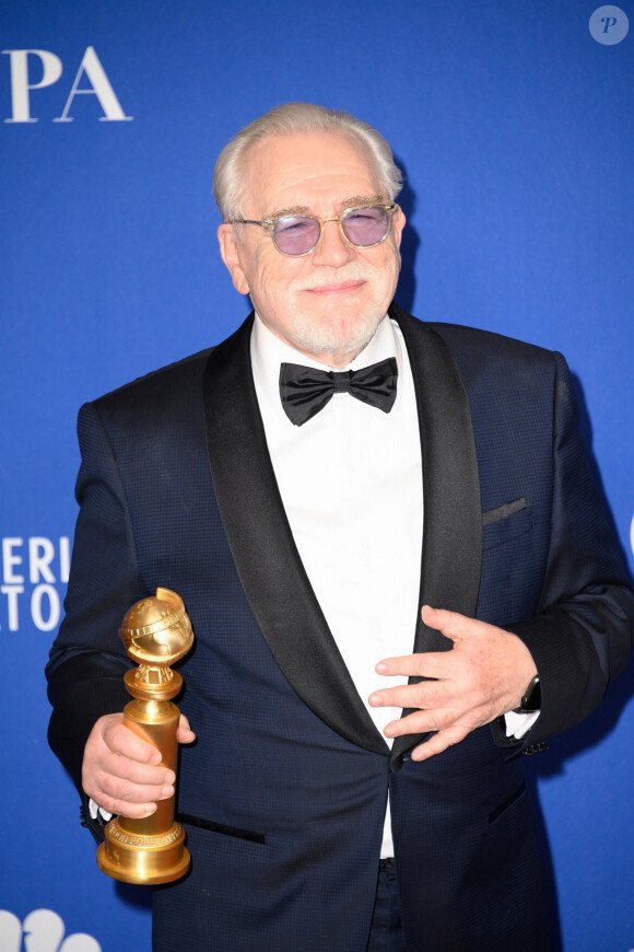 Brian Cox - Pressroom de la 77e cérémonie annuelle des Golden Globe Awards au Beverly Hilton Hotel à Los Angeles, le 5 janvier 2020.