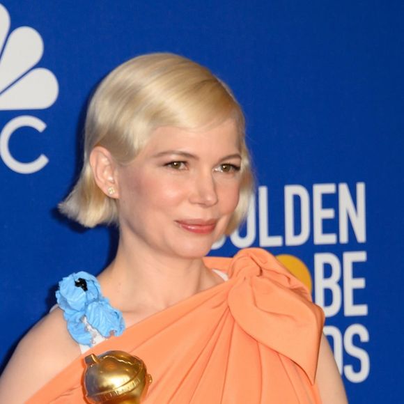 Michelle Williams (enceinte) - Pressroom de la 77e cérémonie annuelle des Golden Globe Awards au Beverly Hilton Hotel à Los Angeles, le 5 janvier 2020.