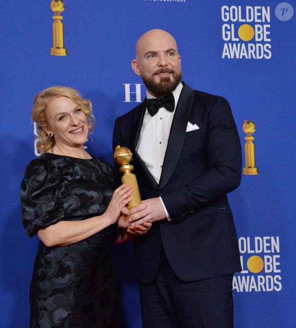 Chris Butler et Arianne Sutner - Pressroom de la 77e cérémonie annuelle des Golden Globe Awards au Beverly Hilton Hotel à Los Angeles, le 5 janvier 2020.