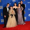 David Heyman, Julia Butters, Margaret Qualley, Shannon McIntosh et Quentin Tarantino - Pressroom de la 77e cérémonie annuelle des Golden Globe Awards au Beverly Hilton Hotel à Los Angeles, le 5 janvier 2020.