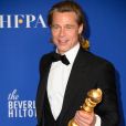 Brad Pitt - Pressroom de la 77e cérémonie annuelle des Golden Globe Awards au Beverly Hilton Hotel à Los Angeles, le 5 janvier 2020.