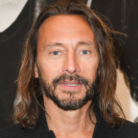 Bob Sinclar - Vernissage de l'exposition "Quand le masque tombe" de Stéphane de Bourgies sur le toit de la Grande Arche à Paris, le 12 mars 2019. © Coadic Guirec/Bestimage