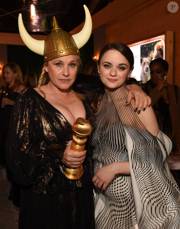 Patricia Arquette et Joey King à l'after party Walt Disney Company de la 77ème cérémonie annuelle des Golden Globe Awards à l'hôtel Beverly Hilton à Los Angeles, Californie, Etats-Unis, le 5 janvier 2020.