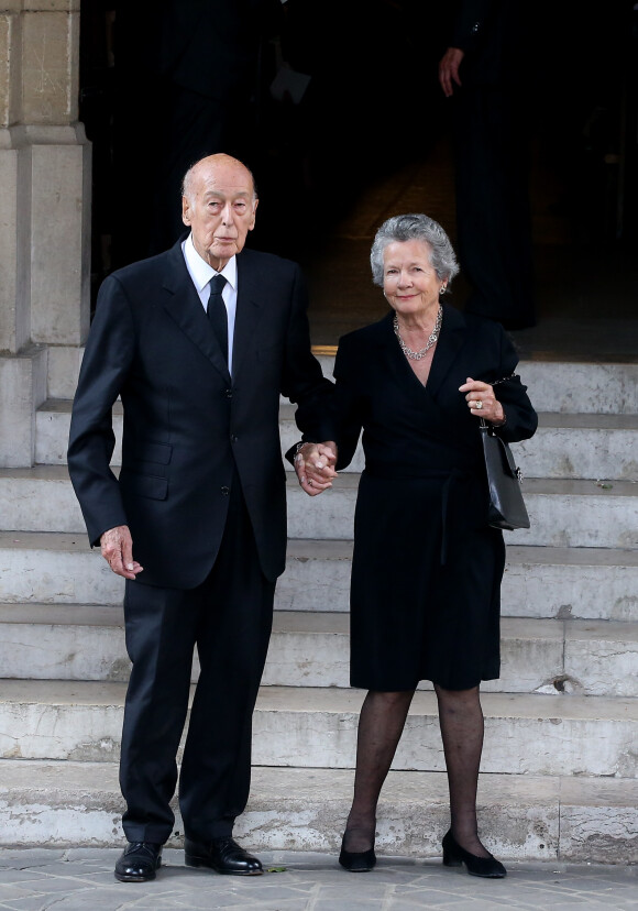Valéry Giscard d'Estaing et sa femme Anne-Aymone, en 2017