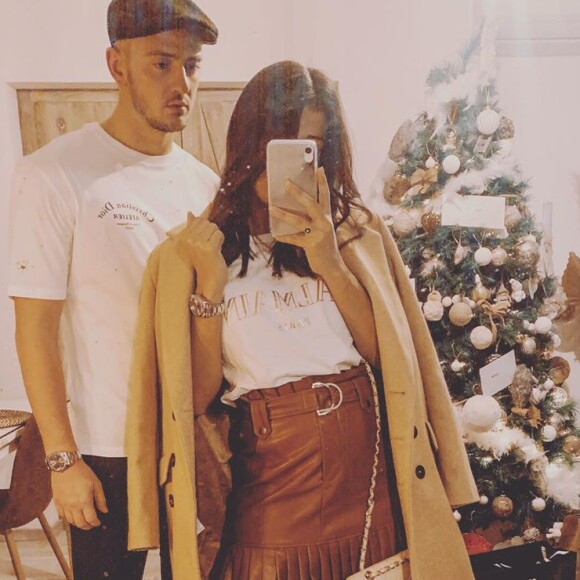 Manon Camizuli avec son petit ami, le 24 décembre 2019, sur Instagram