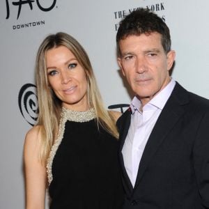 Nicole Kimpel et Antonio Banderas - Les célébrités assistent à la cérémonie des "New York Film Critics Circle Awards" à New York, le 7 janvier 2020. @John Palmer/MediaPunch/INSTARimages/ABACAPRESS.COM