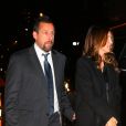 Adam Sandler et sa femme Jackie arrivent au dîner de gala de la cérémonie des "NY Film Critics Circle Awards" à New York, le 7 janvier 2020.