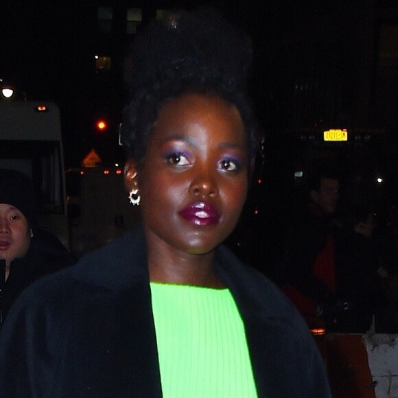 Lupita Nyong'o à son arrivée au dîner de gala des "New York Film Critics Circle 2020" à New York. Le 7 janvier 2020.