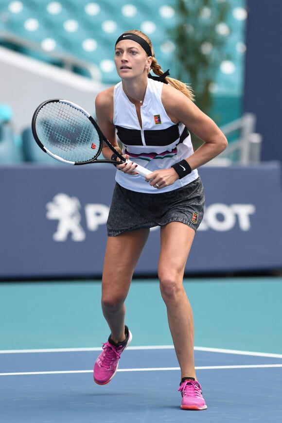 Petra Kvitova - 4ème jour du Miami Open au Hard Rock Stadium à Miami, le 21 mars 2019.
