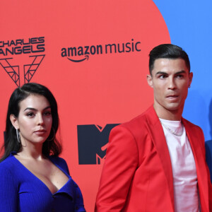 Georgina Rodriguez et son compagnon Cristiano Ronaldo à la soirée MTV European Music Awards 2019 (MTV EMA's) au FIBES Conference and Exhibition Centre à Séville en Espagne, le 3 novembre 2019.