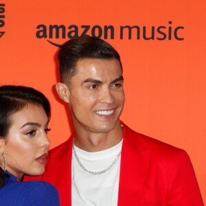 Cristiano Ronaldo et sa compagne Georgina Rodriguez à la soirée MTV European Music Awards 2019 (MTV EMA's) au FIBES Conference and Exhibition Centre à Séville en Espagne, le 3 novembre 2019.