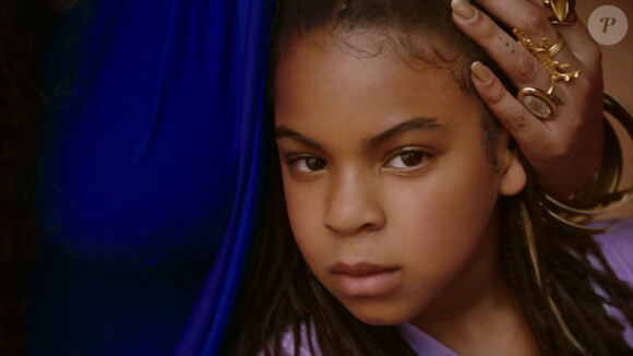 Beyoncé et sa fille Blue Ivy dans les clips vidéos de "Spirit" et "Bigger" du nouveau film "Le Roi Lion". Le 20 juillet 2019.