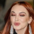 Lindsay Lohan à la sortie du défilé de mode prêt-à-porter automne-hiver 2019-2020 "Saint Laurent" à Paris le 26 février 2019.