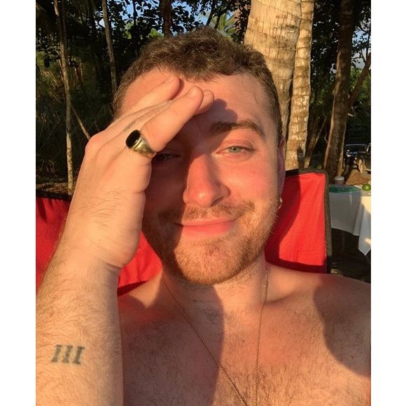 Sam Smith sur son compte Instagram. Le 12 janvier 2020.