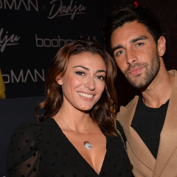 Rachel Legrain-Trapani et son compagnon Valentin Leonard - Soirée de lancement BoohooMan x Dadju à Paris, le 29 octobre 2019. © Veeren Ramsamy-Christophe Clovis/Bestimage