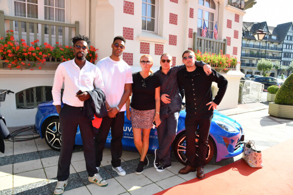 Exclusif - Ladj Ly, Djebril Zonga, guest, Alexis Manenti, Damien Bonnard - Rendez-vous avec l'équipe du film "Les Misérables" lors du 45ème Festival du Cinéma Américain de Deauville. Le 14 septembre 2019 © Stéphane Kossmann / Bestimage