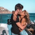 Mélanie Dedigama et Vincent en vacances en Grèce, le 6 septembre 2019