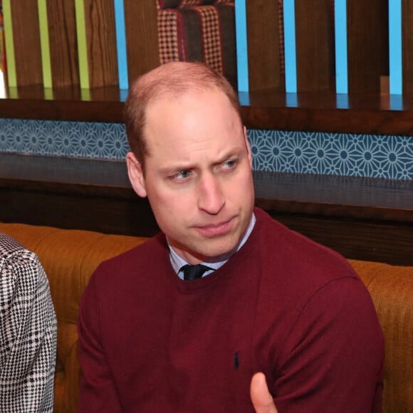 Kate Middleton et son mari le prince William lors d'une visite officielle à Bradfort (Yorkshire de l'ouest), le mercredi le 15 janvier 2020. Après avoir rencontré des fans, ils ont visité une association puis ont dégusté un lassi (sorte de mikshake originaire d'Inde) dans une chaîne de restaurants locale. C'est la première sortie des époux de Cambridge depuis l'annonce du départ de Meghan Markle et le prince Harry de la famille royale britannique. 